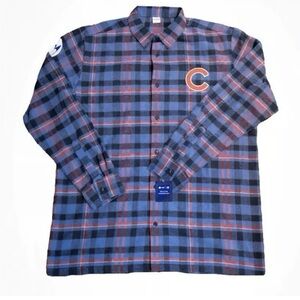 Chicago Cubs Blue Plaid Shirt